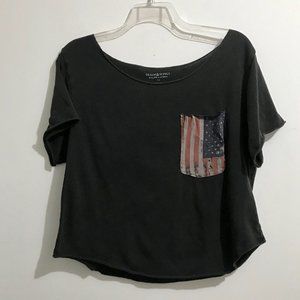 DENIM & SUPPLY Ralph Lauren American Flag Tee Sz M